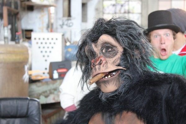 Sileno beim Videodreh zur Single "Bonobo".